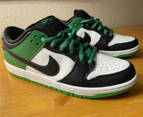 nike dunks low men green